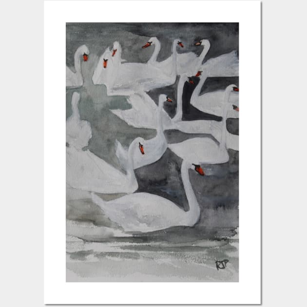 Stratford Swans Wall Art by bobpetcher